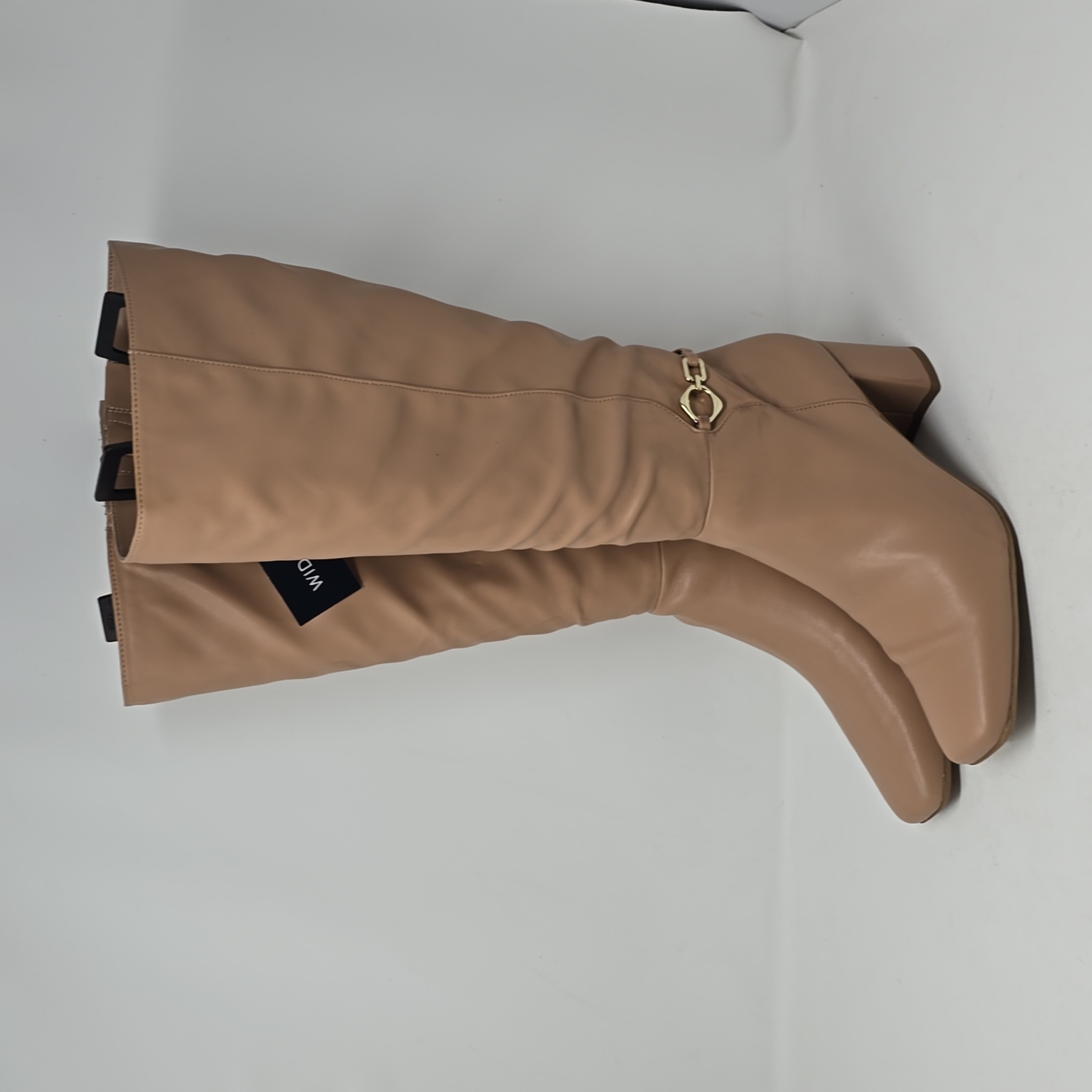 Naturalizer Waylon Nude Knee High Wide Calf Boots Size 8